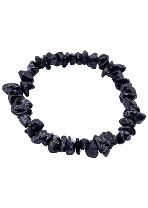 Black Tourmaline Chip Stretch Bracelet